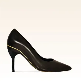 Escarpin classique noir à talons interchangeables - Tanya Heath