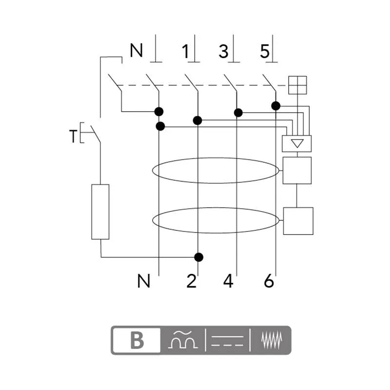 Interrupteur Différentiel Tetrapolaire 40A Type B 30mA Digital Electric