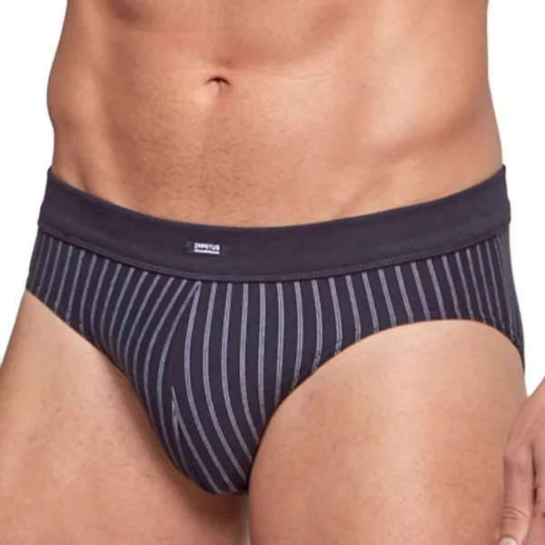 Slip en coton stretch homme Essentials bleu rayé par Impetus